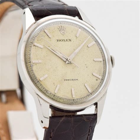 vintage rolex precision steel|Rolex precision vintage ladies watch.